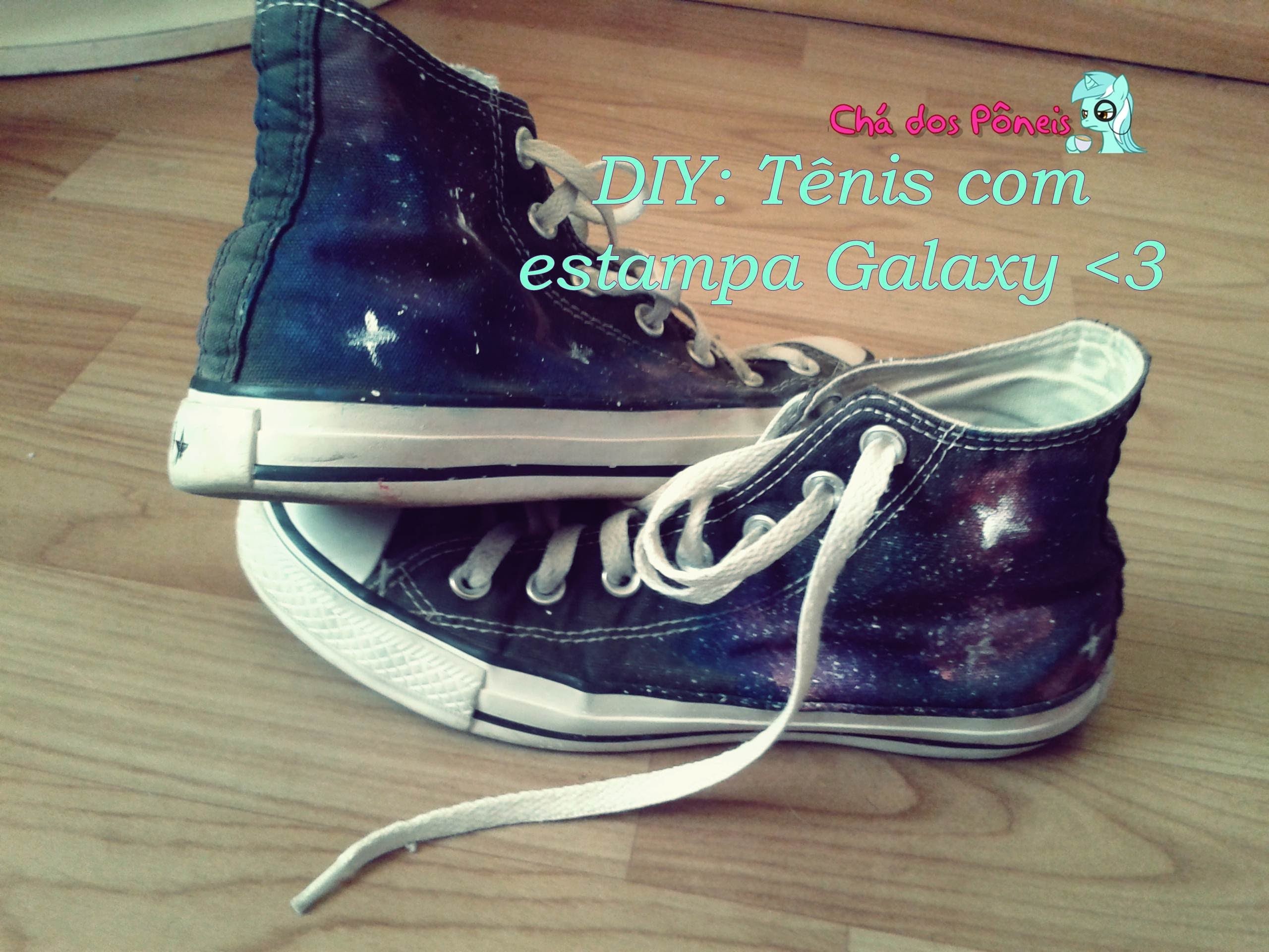 DIY::: Tênis com estampa galaxy