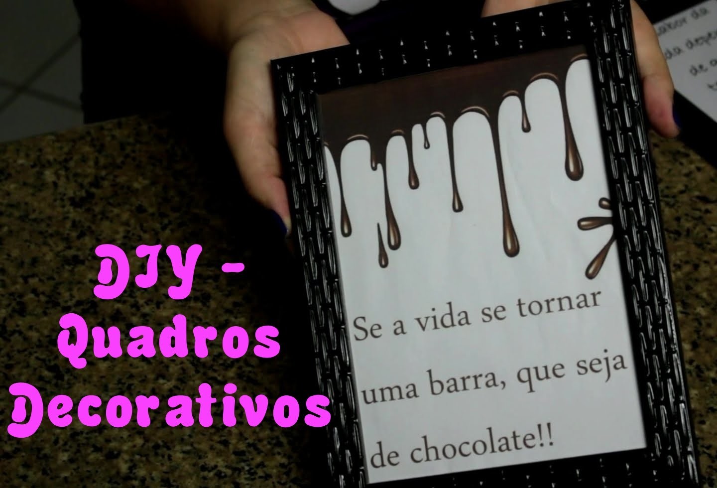 DIY Como Fazer Quadros Decorativos Super Facéis