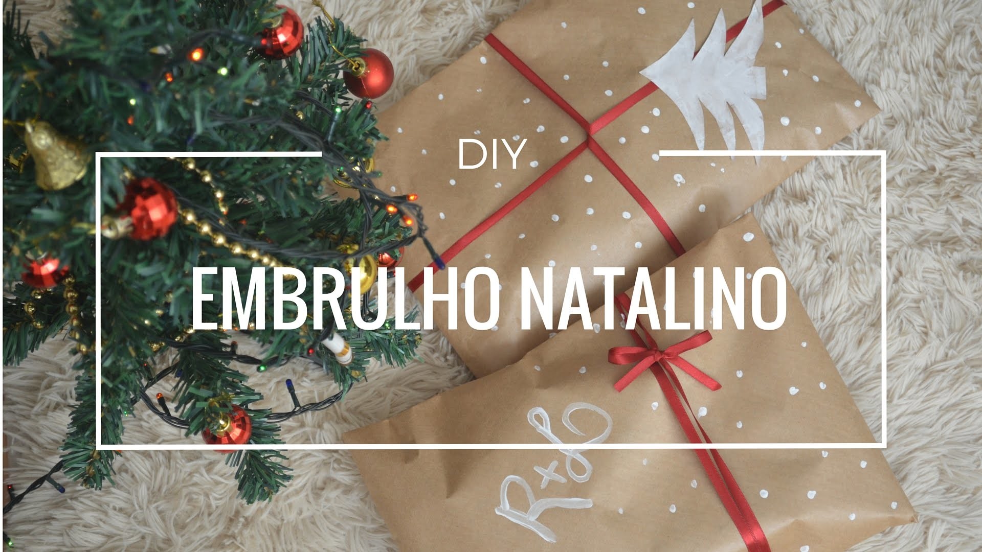 DIY: Embrulho natalino - papel craft