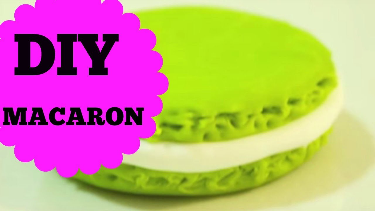 DIY- Macaron - Polymer Clay Macaron Tutorial.how to