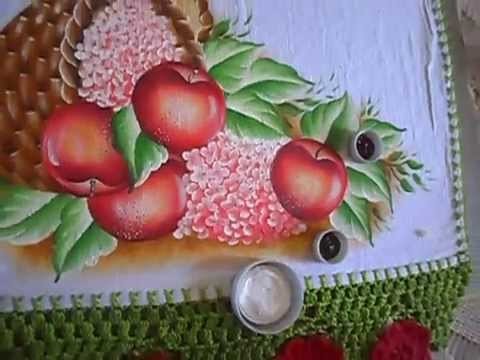 Ensinando a pintar maçã vermelha com lia ribeiro