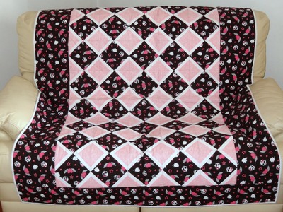 Manta.colcha em patchwork foundation "Pink" - Maria Adna Ateliê - Cursos e aulas de patchwork