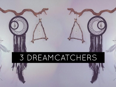 DIY: 3 DreamCatchers Tumblr Style | 3 Filtros dos Sonhos