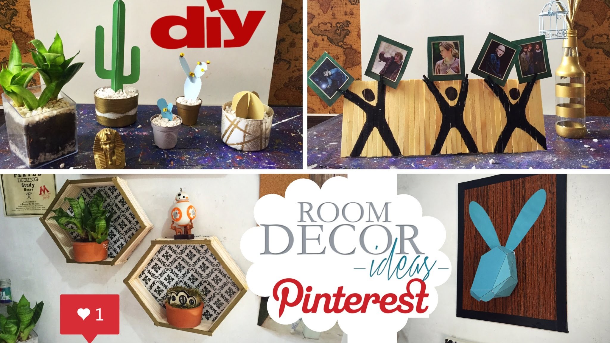 DIY - Decoração de Quarto Pinterest | Room Decor #5 - Eduardo Wizard
