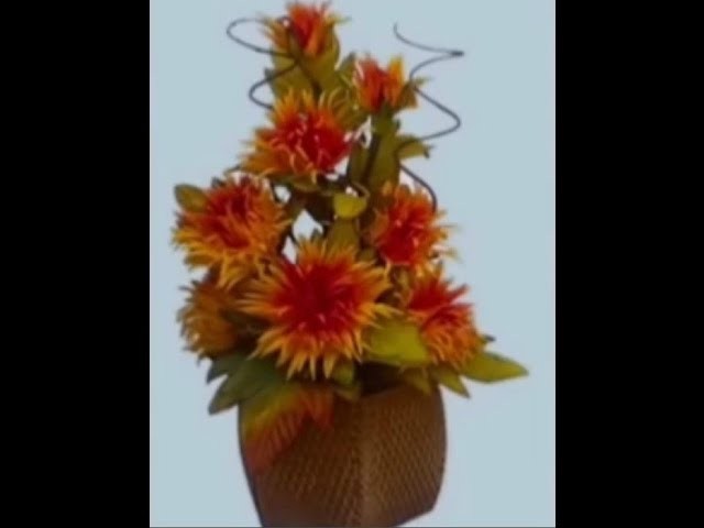 Mega Flores - Flores em EVA - CRISÂNTEMO (passo a passo)