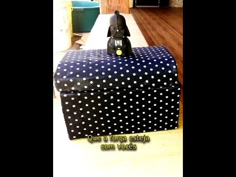 DIY - Colagem em Madeira com Tecido