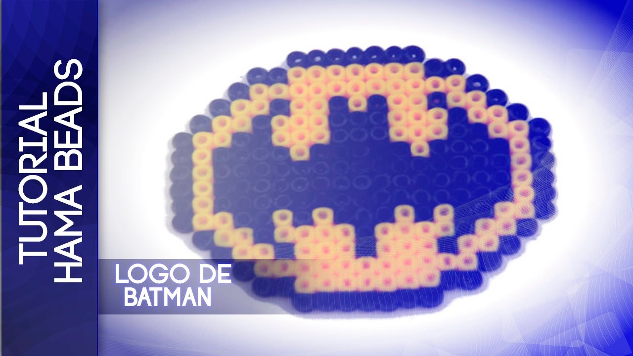 Como hacer logo de batman con hama beads