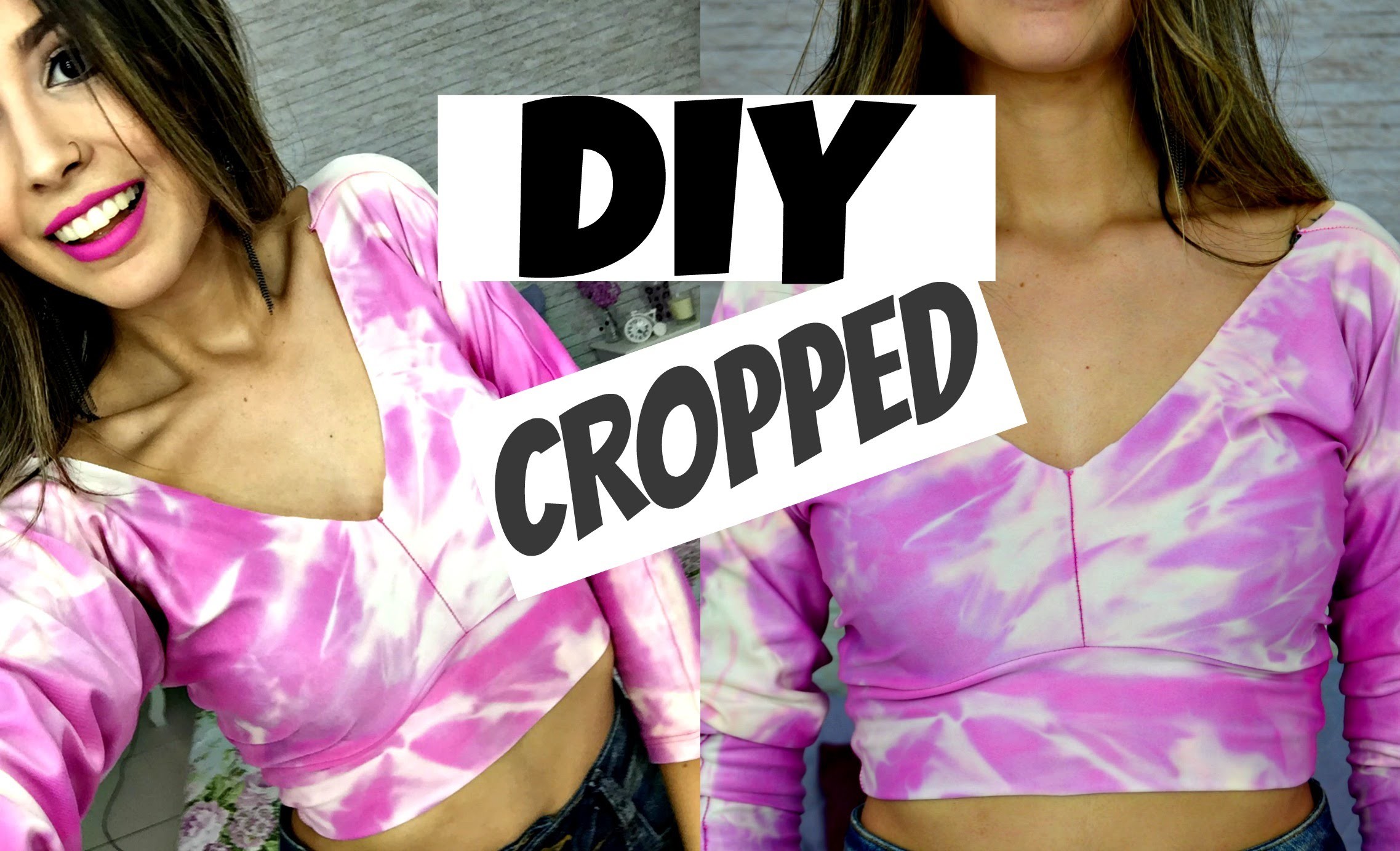 COMO TRANSFORMAR UMA CALÇA EM UM CROPPED | DIY
