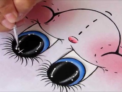 Aprenda a pintar olhinhos de maneira muito fácil!