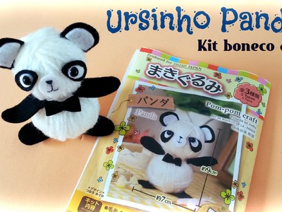 Tutorial Ursinho Panda - Kit Boneco de lã - [ Daiso ]