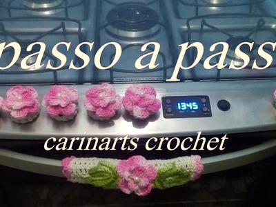Capinha para botão do fogão em crochê by Carina Dias