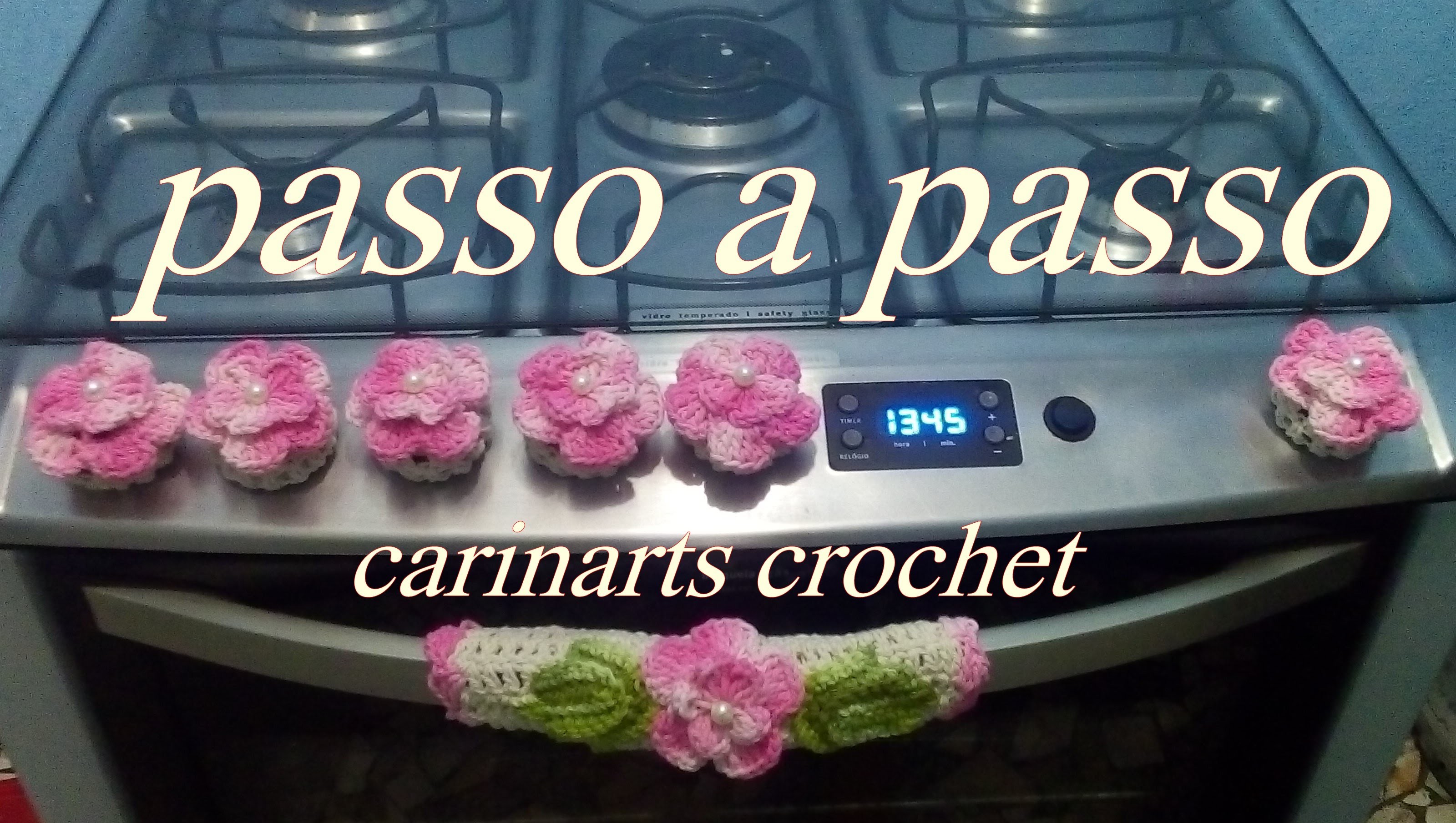 Capinha para botão do fogão em crochê by Carina Dias