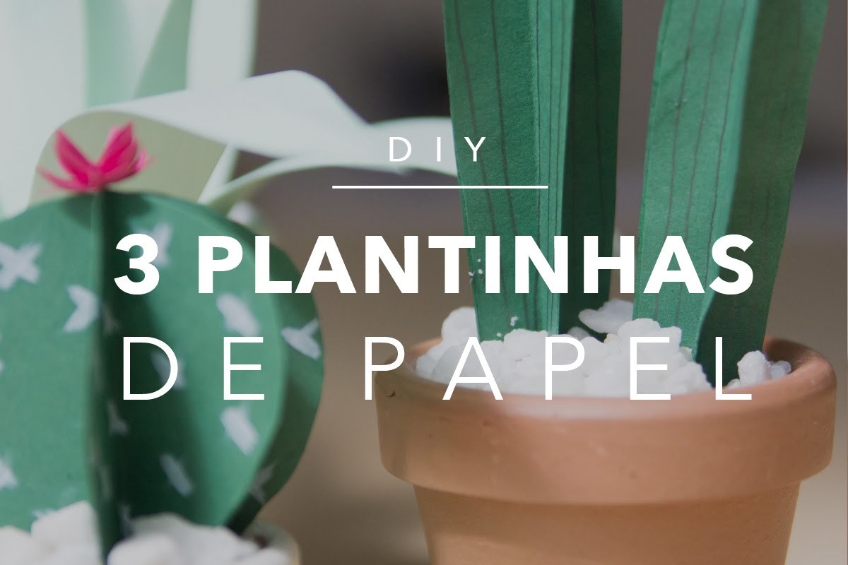 Casa Doce Casa - DIY: 3 plantas de papel