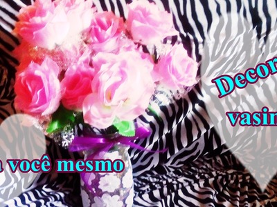DIY ✂ : Faça você mesma vasinho p. flores com vidro de Nescafé