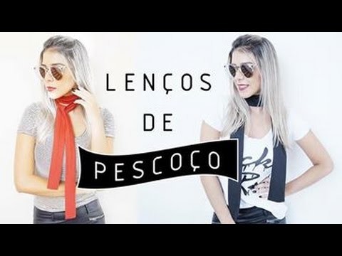 DIY LENÇO DE PESCOÇO - POR FRAN ARAUJO