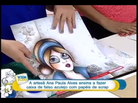 DIY: Faça você mesmo - Falso Azulejo em Scrapdecor - Ana Paula Alves