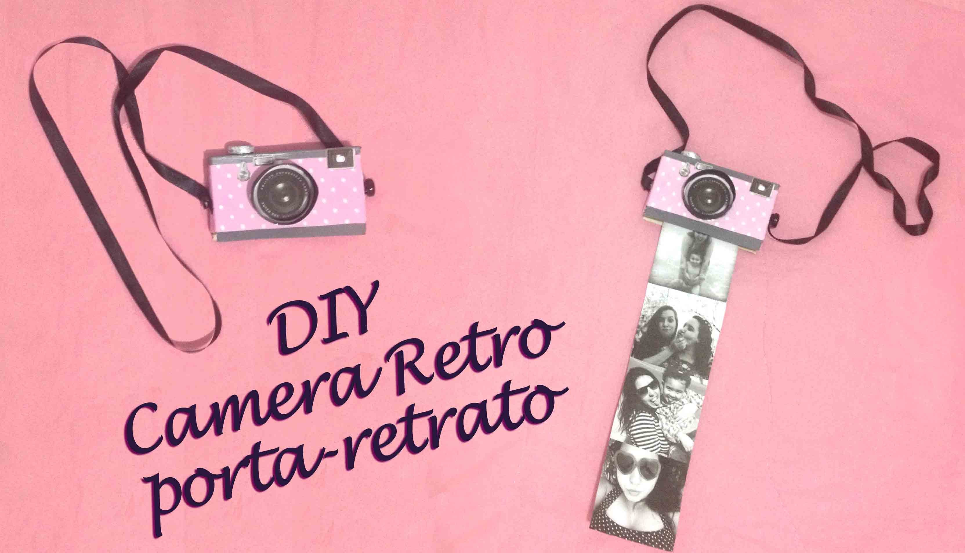 DIY Câmera Retro.Porta-Retrato