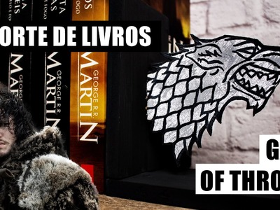 DIY Game of Thrones Suporte de livros (porta livros.aparador) | Bookends GOT