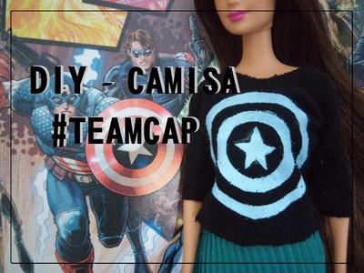 DIY - Camisa do Capitão América #TEAMCAP