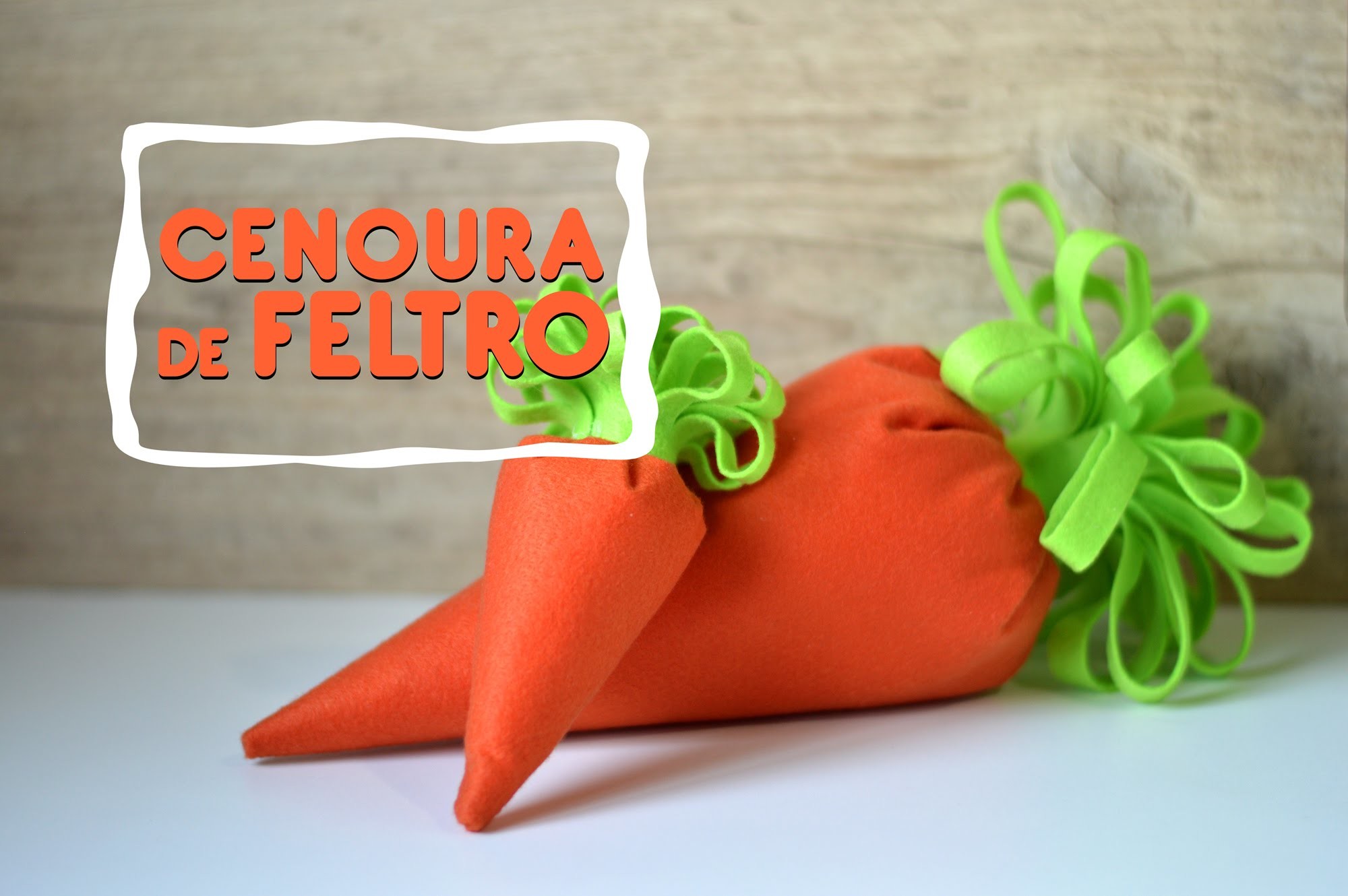 DIY |  Cenoura de Feltro