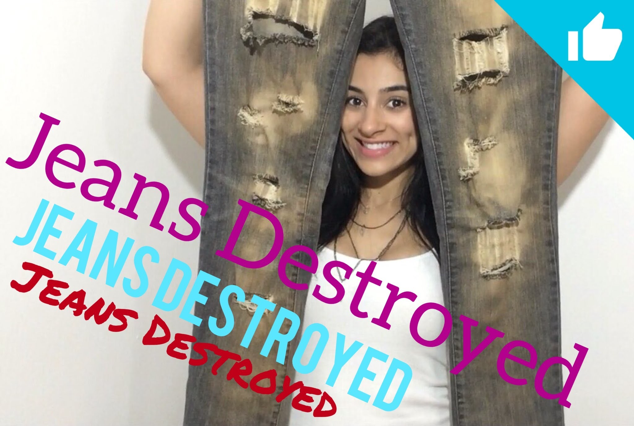 DIY - JEANS DESTROYED - CALÇA RASGADA, VOCÊ SABE FAZER?