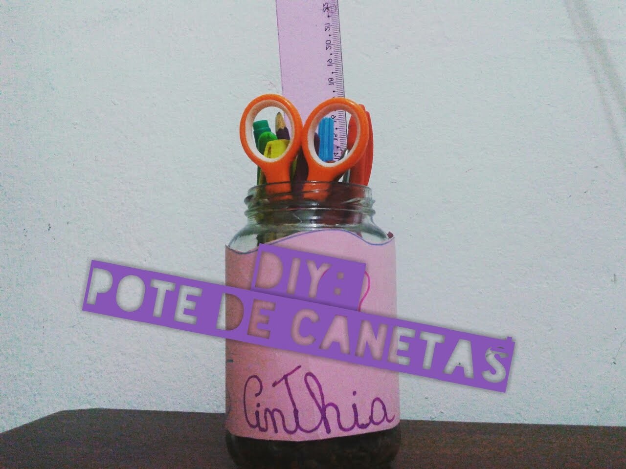 Diy Pote de Canetas!Fácil e rápido!♥TUTORIAL!