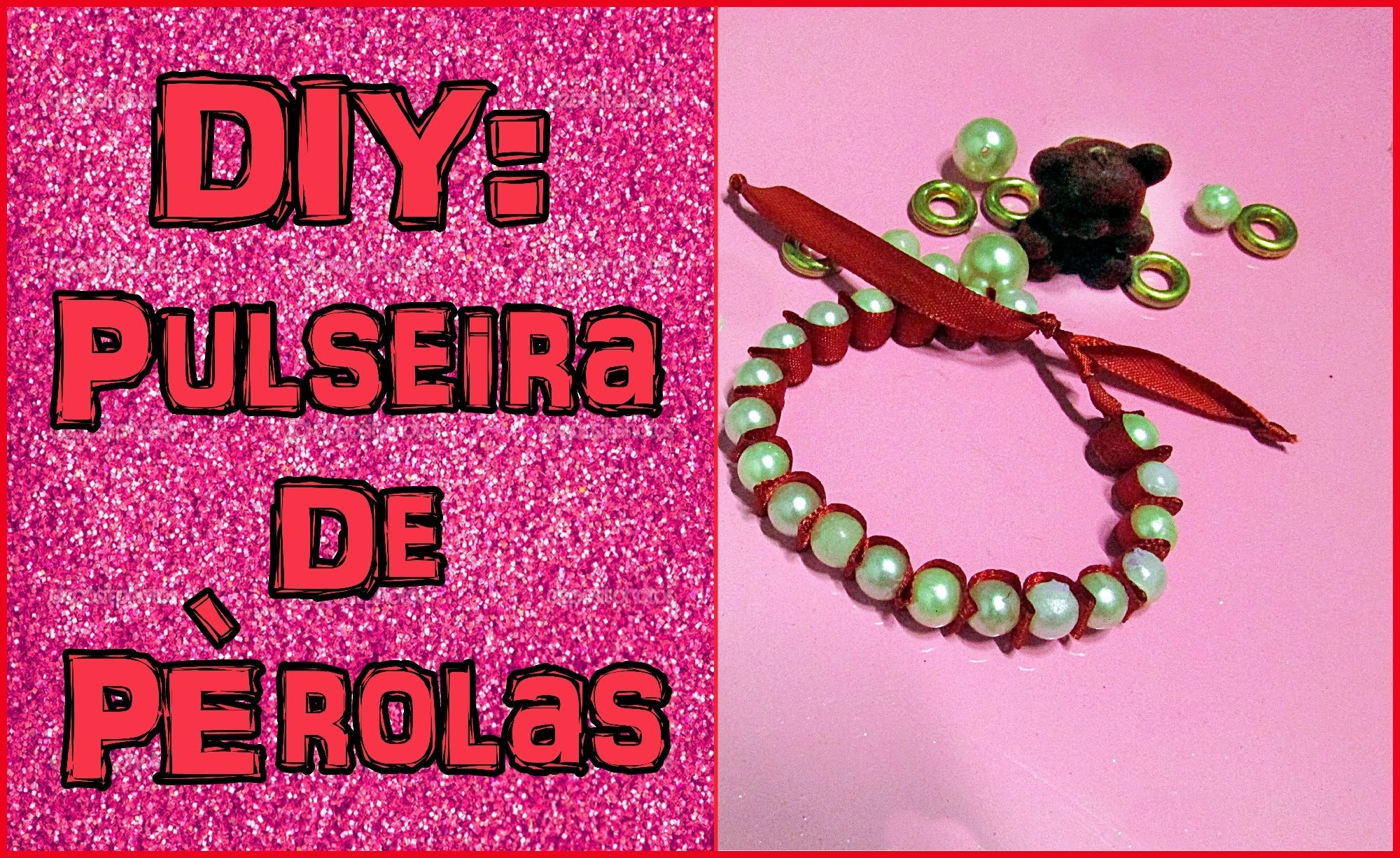 Como fazer uma Pulseira de Pérolas || Diy: Faça você mesmo || sem gastar nada ou quase nada