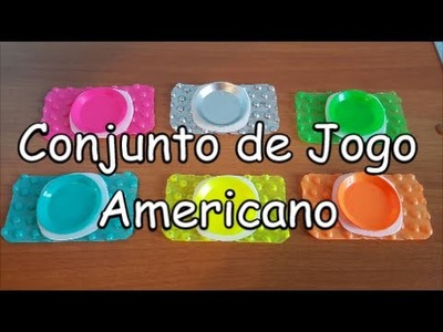 DIY - Como fazer (Conjunto de Jogo Americano) para boneca Barbie, Monster High, Frozen etc . 