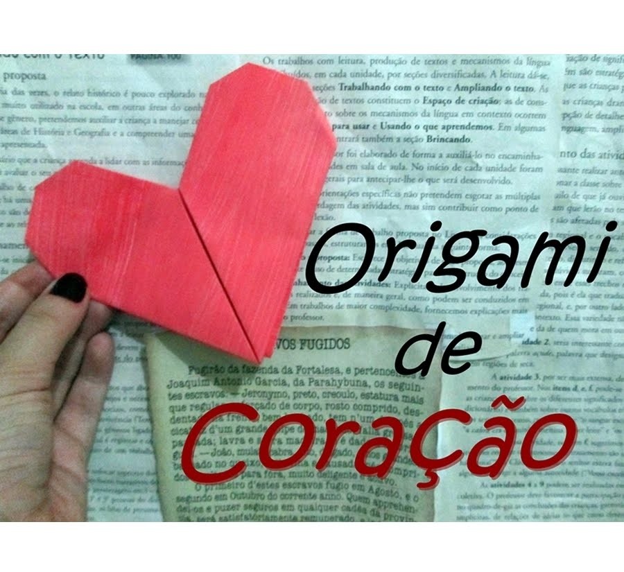 DIY - Origami de Coração - Especial dia das Mães |  How to make Origami Heart - Special day Mother