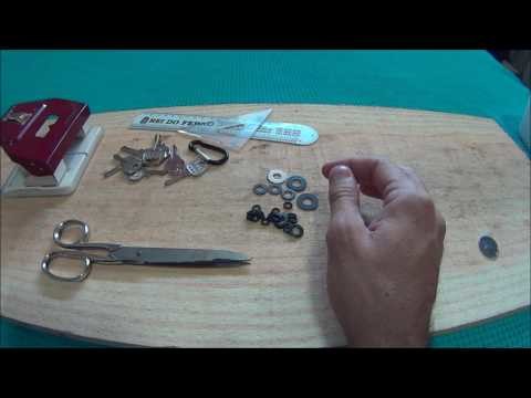 DIY como fazer um key holder swiss army key bar EDC bushcraft
