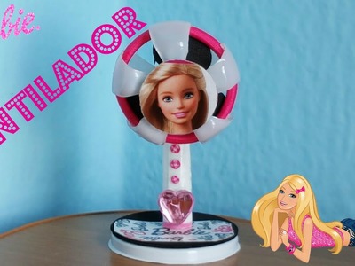 DIY-  ( DO LIXO AO LUXO ) VENTILADOR para boneca Barbie, Monster High, Frozen etc.  TUDO RECICLADO