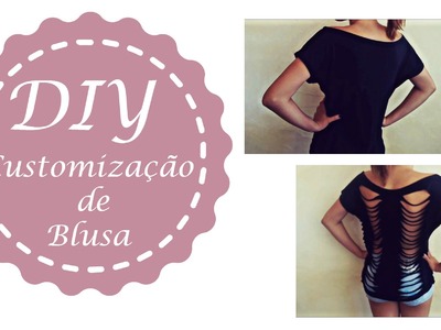 Dica Diy: Customização de blusa nas costas ♡