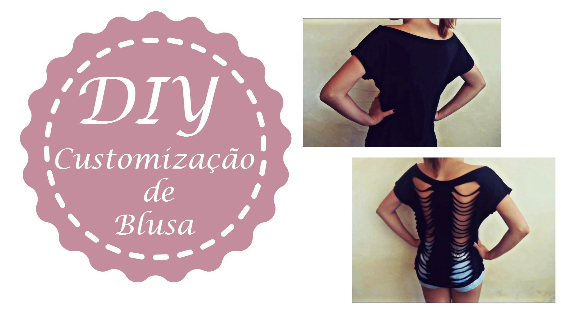 Dica Diy: Customização de blusa nas costas ♡