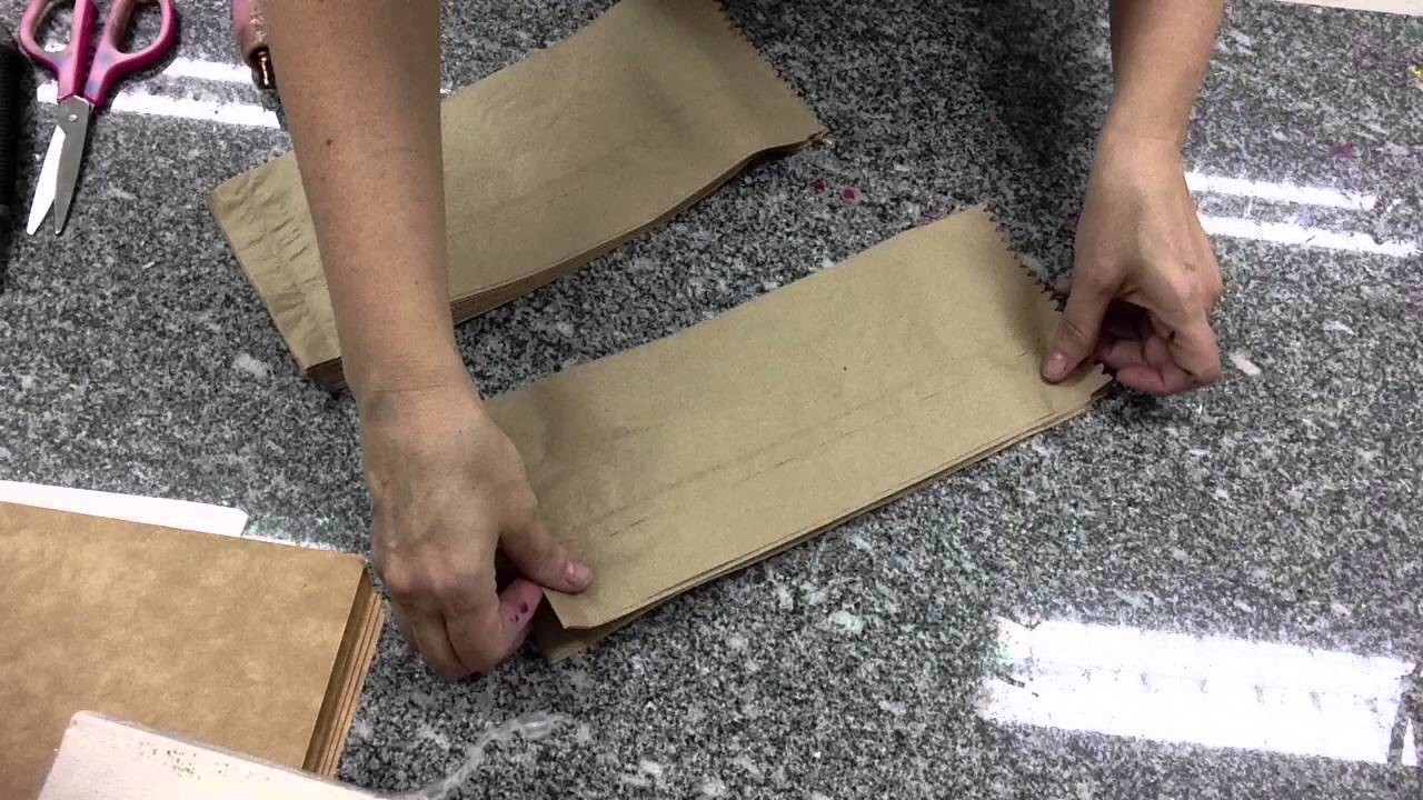 Enfeite com saco de papel craft