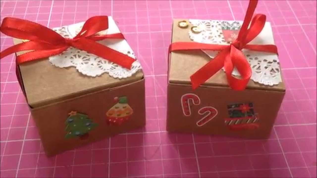 Faça você mesmo - Caixinhas craft para o natal