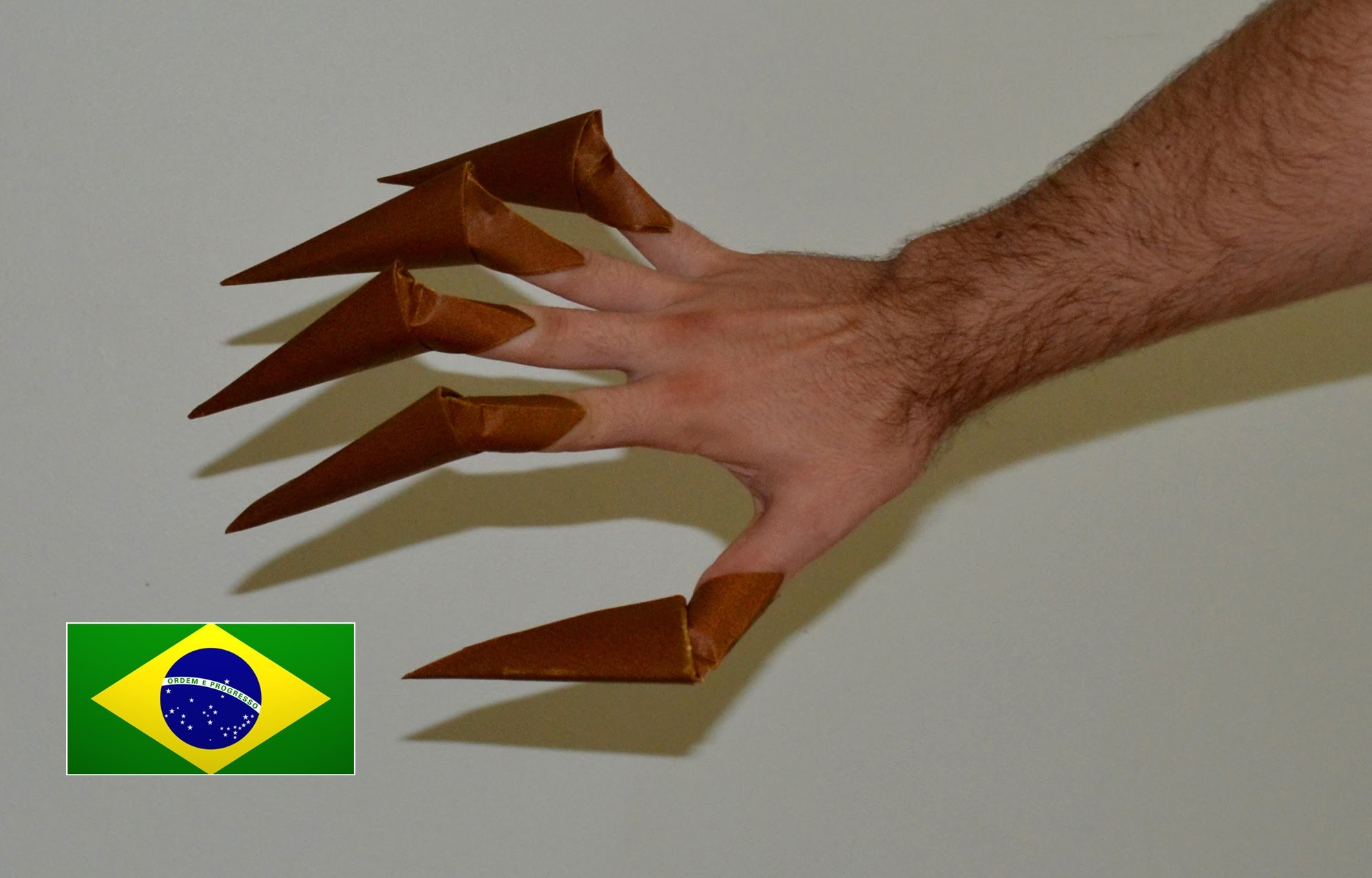 Origami: Garras de Monstro - Instruções em português PT BR