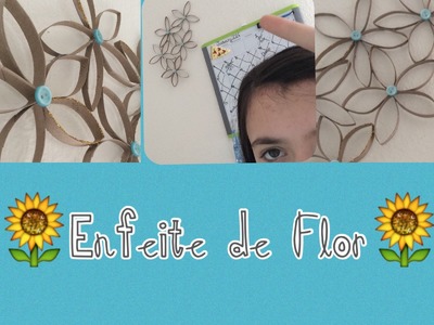 Quick Craft Enfeite de Parede de Flor ~Stephanie Mello!