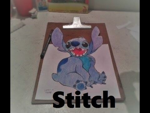 Stitch em 3D - Desenho Cartoon