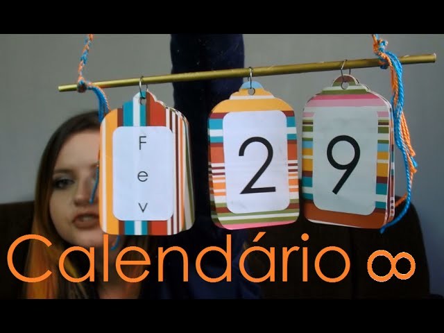 DIY calendário infinito (calendário permanente)