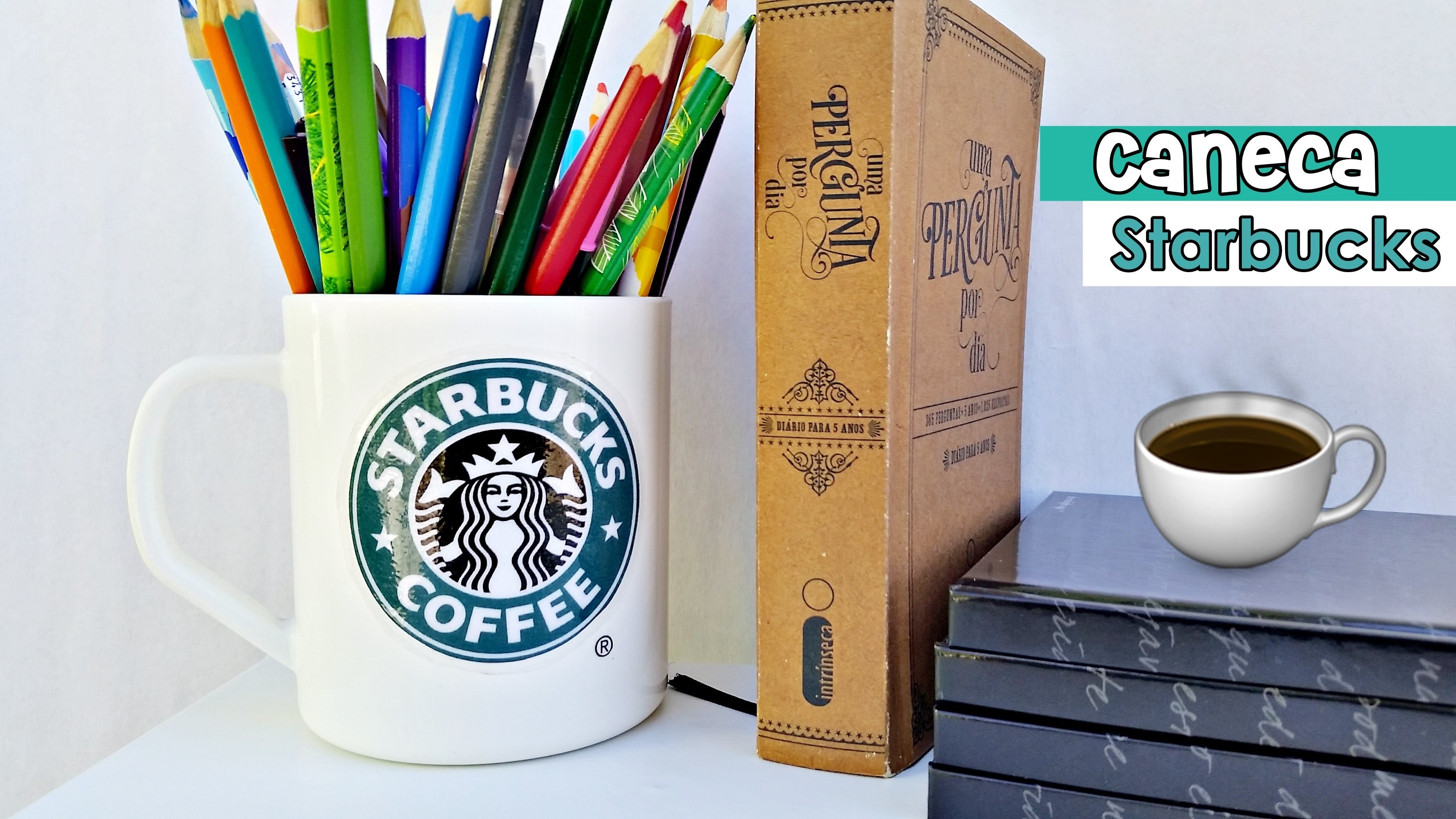 DIY: Caneca Starbucks - Decoração para o quarto | Starbucks Cup