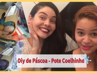 Diy de Páscoa - Pote Coelhinho