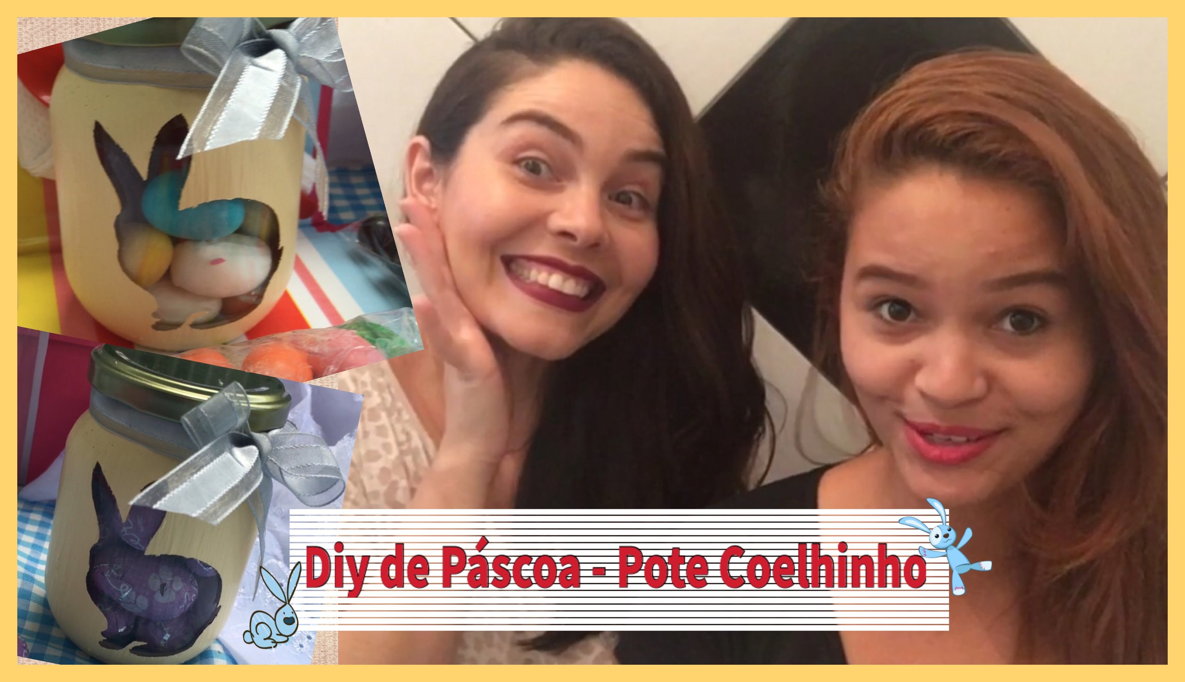 Diy de Páscoa - Pote Coelhinho