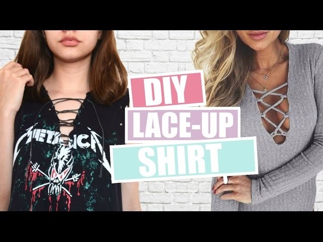 DIY: Blusa com Decote Trançado (Lace Up Shirt)