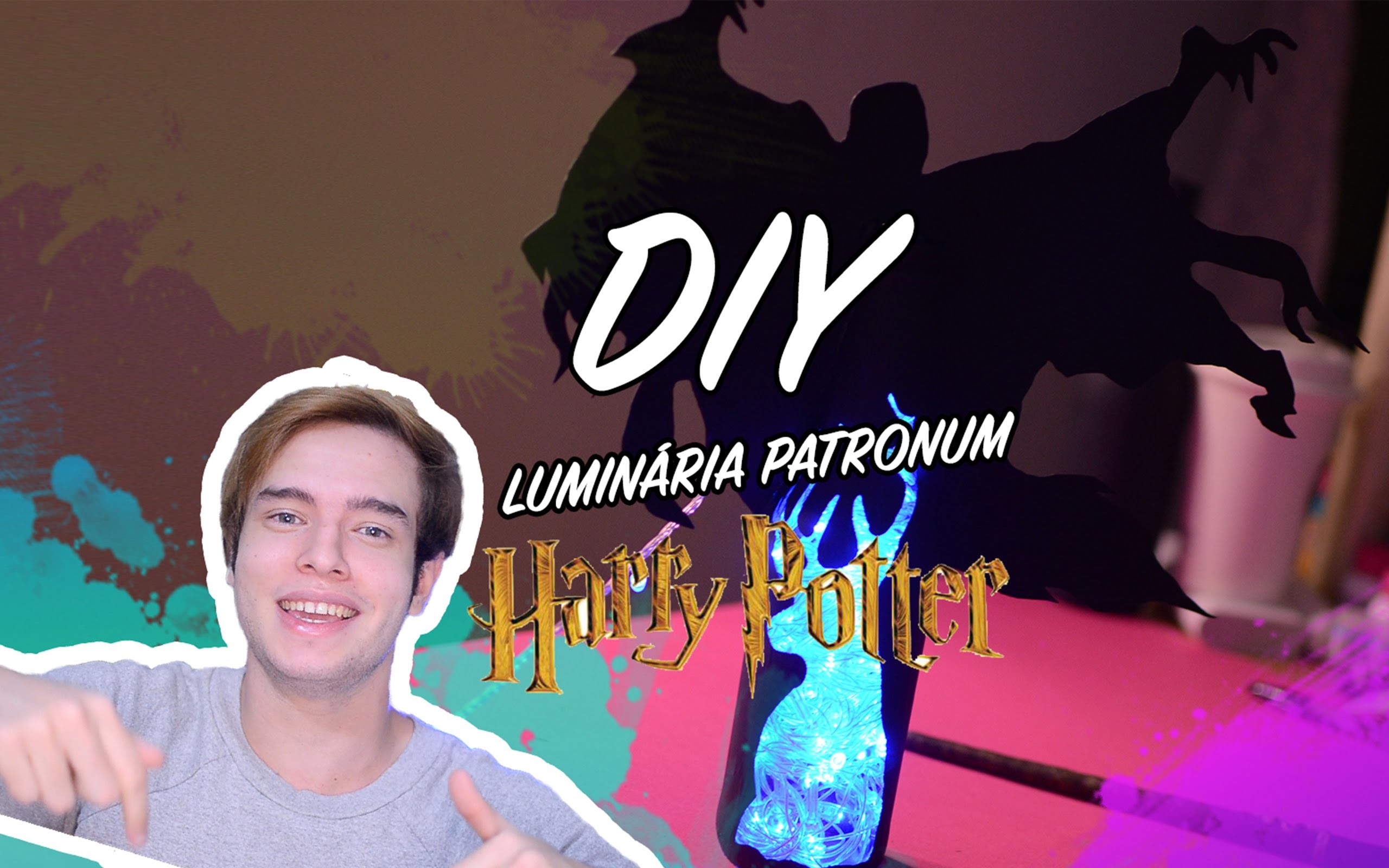 DIY. Luminária Expecto Patronum ♥. Harry Potter !