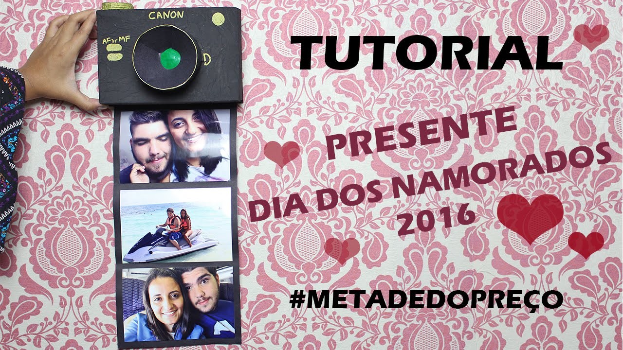 DIY: Porta retrato de câmera fotográfica #MetadeDoPreço