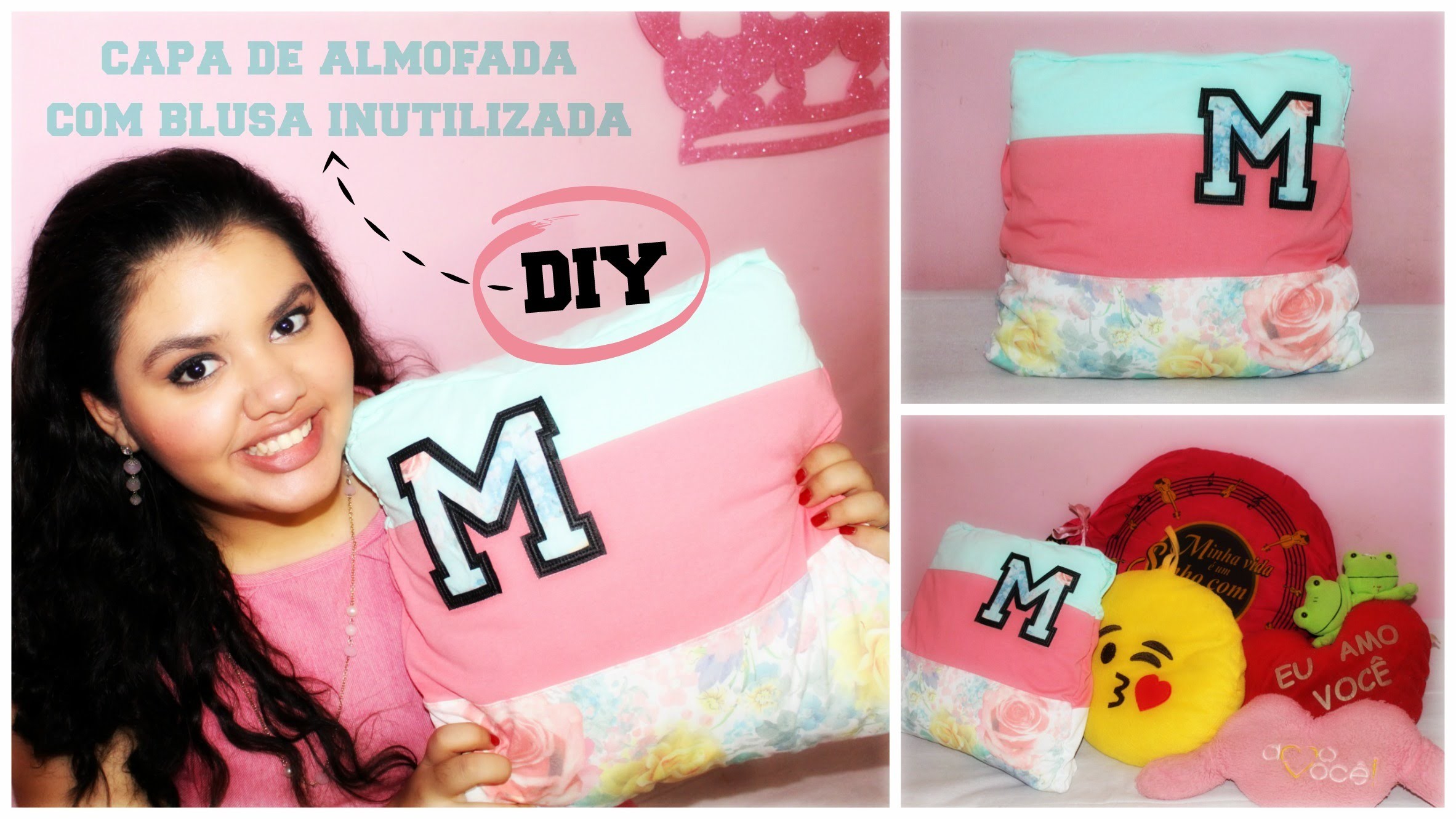 Como fazer capa de almofada por MARINA MARQUES #DIY #ficadica