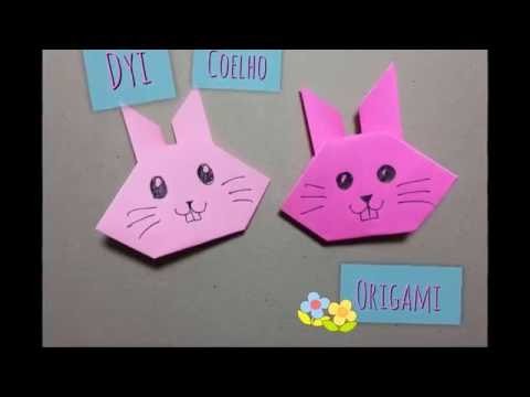 Diy - Coelho de papel fácil (Origami)