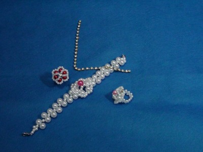 DIY- customização de anel e pulseira com pérolas