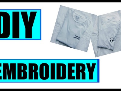 DIY EMBROIDERY T-SHIRT