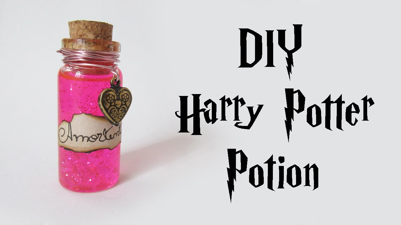 DIY: Poção do Amor - Amortentia (Harry Potter Potion - Bottle Charm) Ideias Personalizadas - DIY